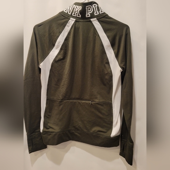 Victoria’s Secret-Pink ultimate olive green half zip - size small - Picture 6 of 8